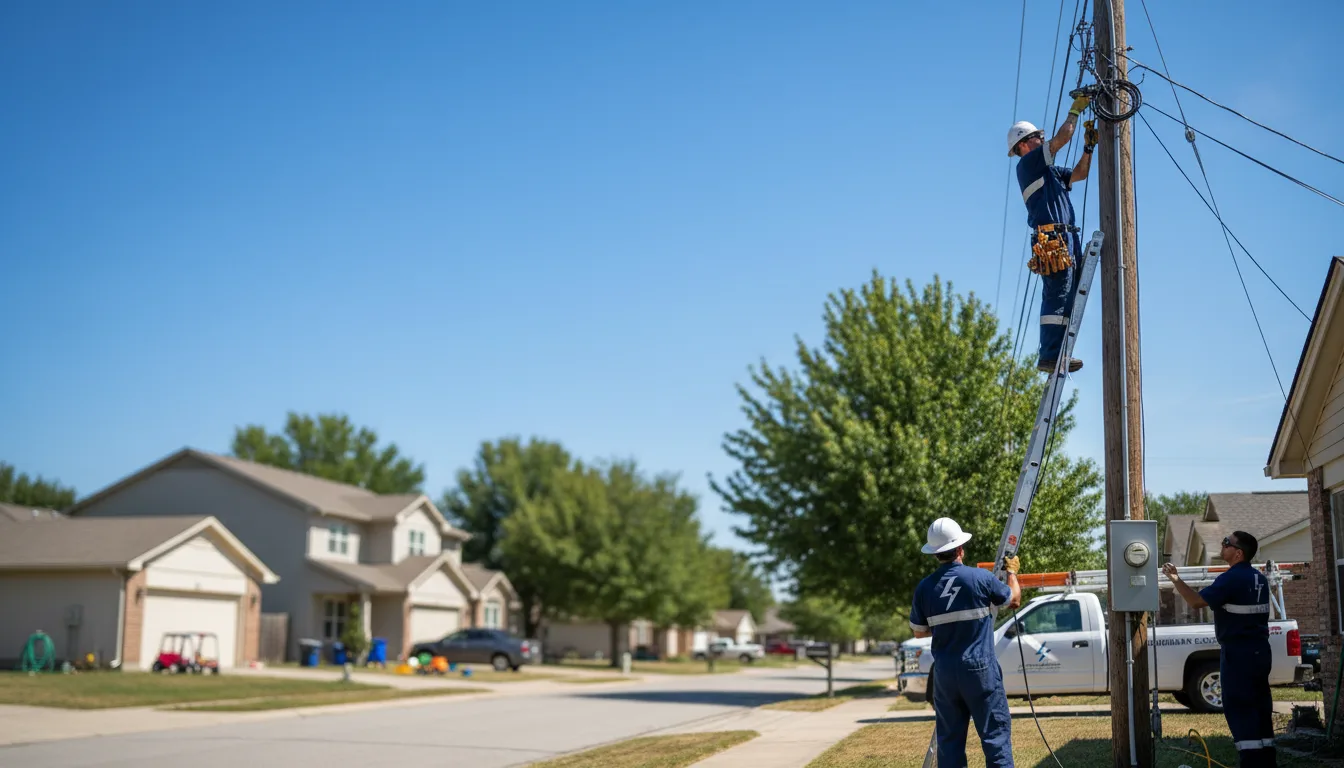 Residential electrician providing installation services in Thurston, NE